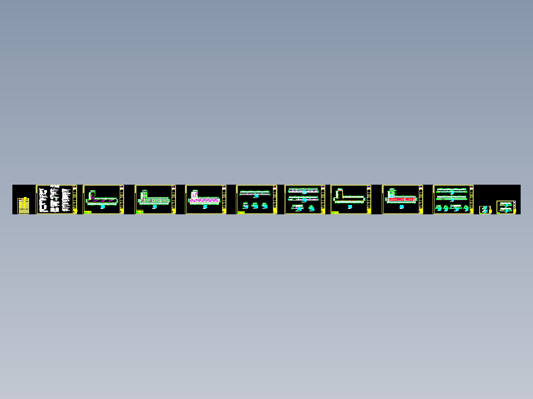 超越集团一期钢结构工程CAD