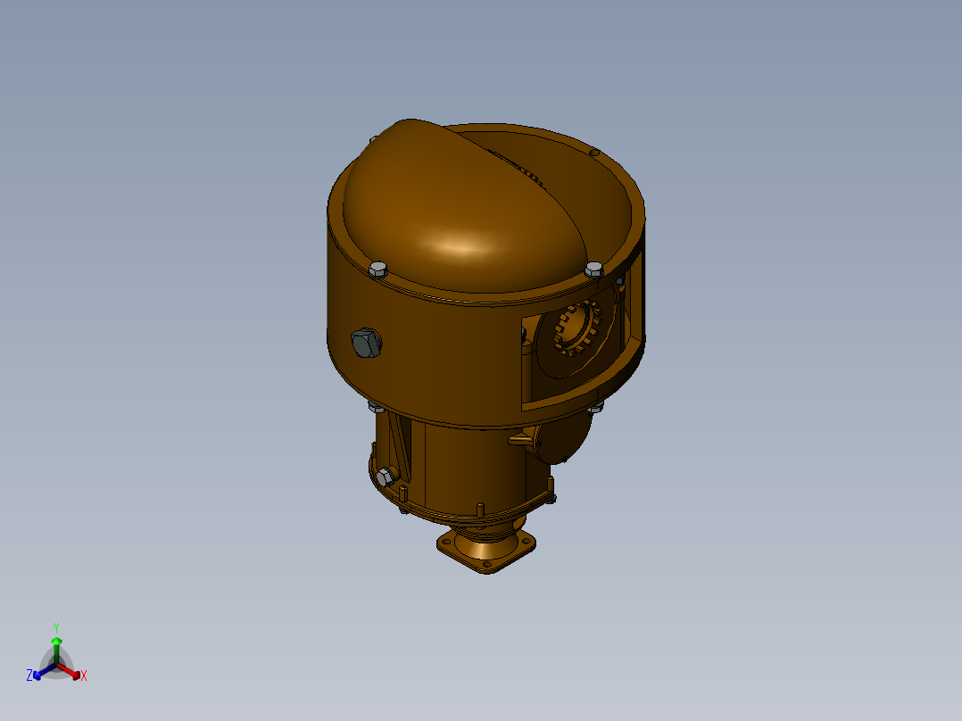主减速器三维模型正等轴测图
