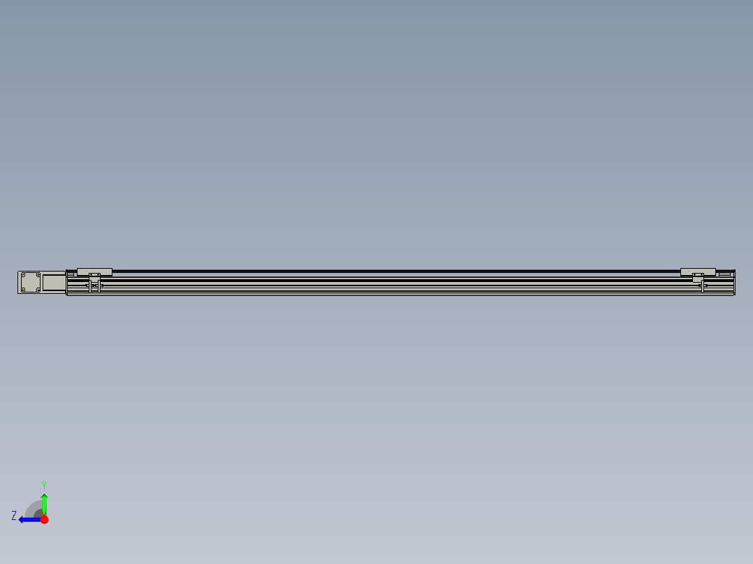 直线模组WG-LHB12-S1850-BL设计图纸右视图