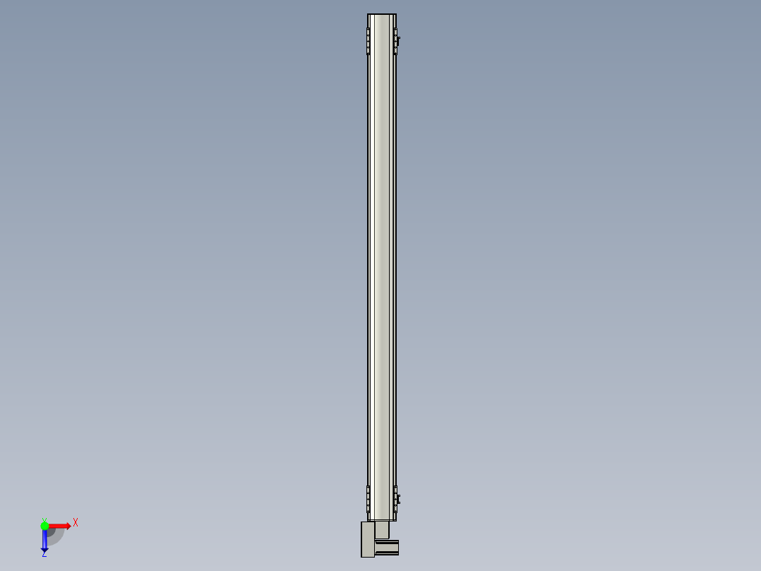 直线模组WG-LHB12-S1850-BL设计图纸俯视图