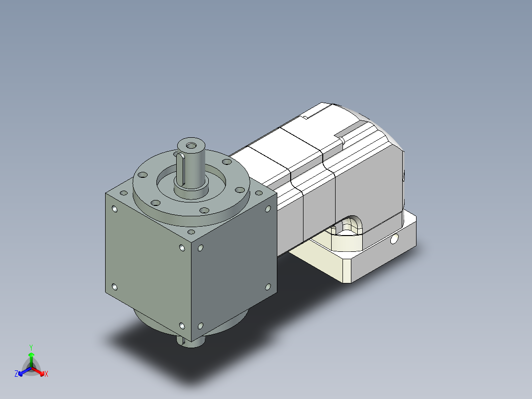 换向器PW140双轴 ZPGH115-L2 24-110-145-M8-8B.stp正等轴测图