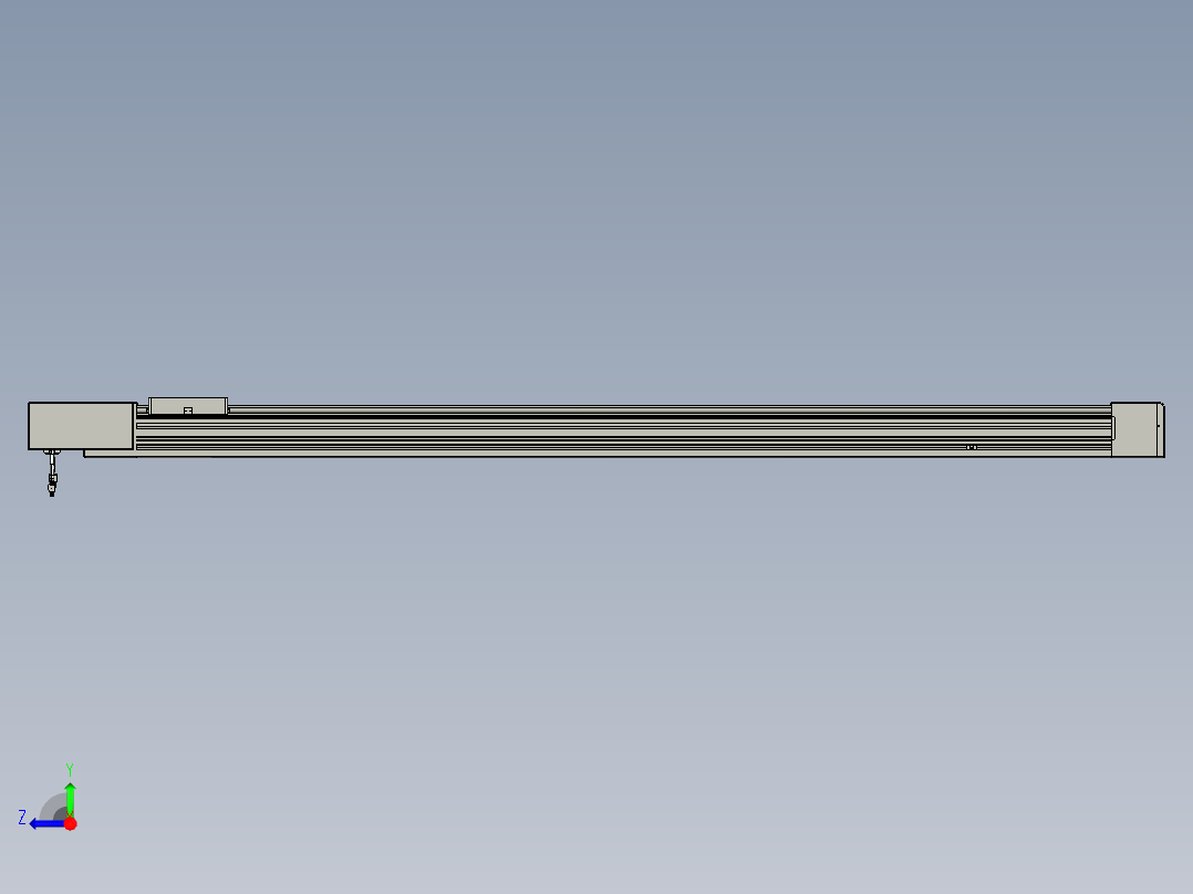 威洛博直线电机模组EB8-L100-S1650-BL-P75-MS3右视图