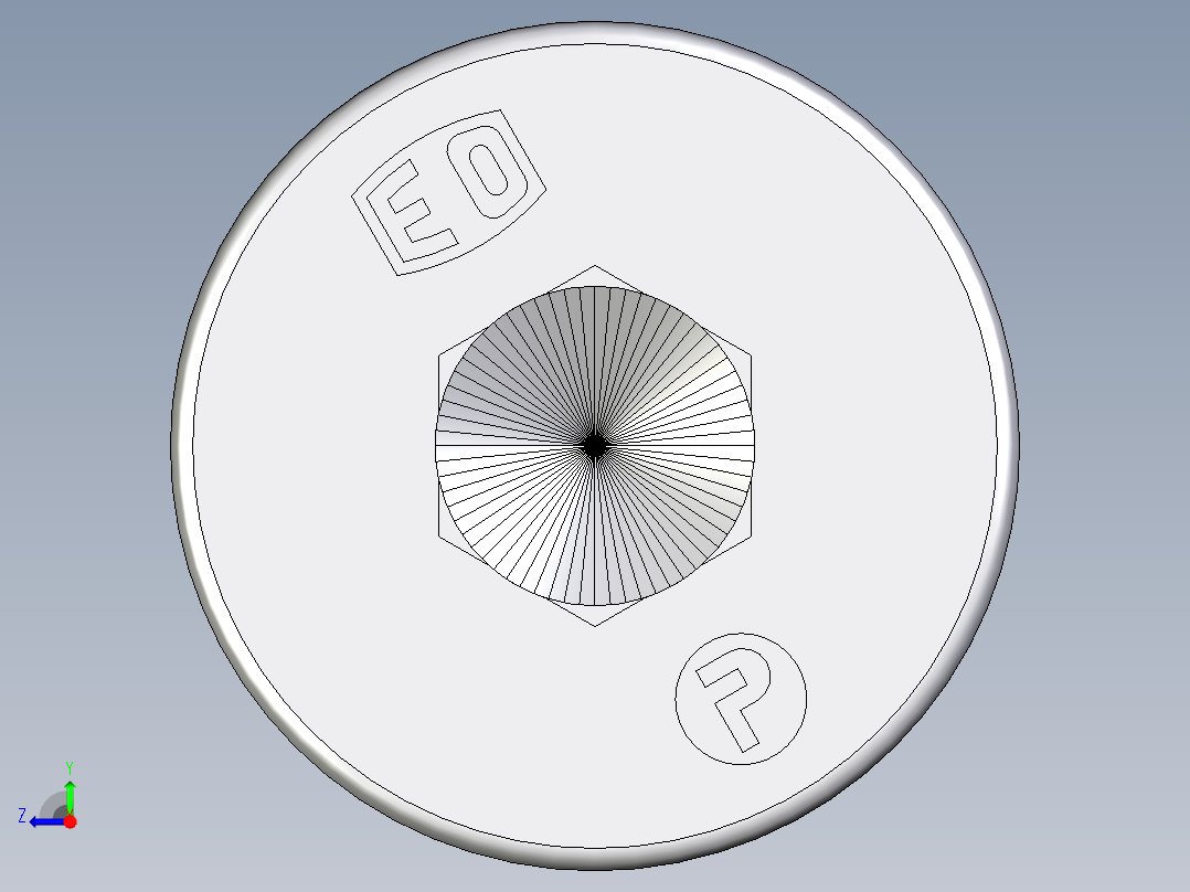 卡套式工业通用硬管接头EO_Blanking_plug_for_ports_VSTI33X2ORCF右视图