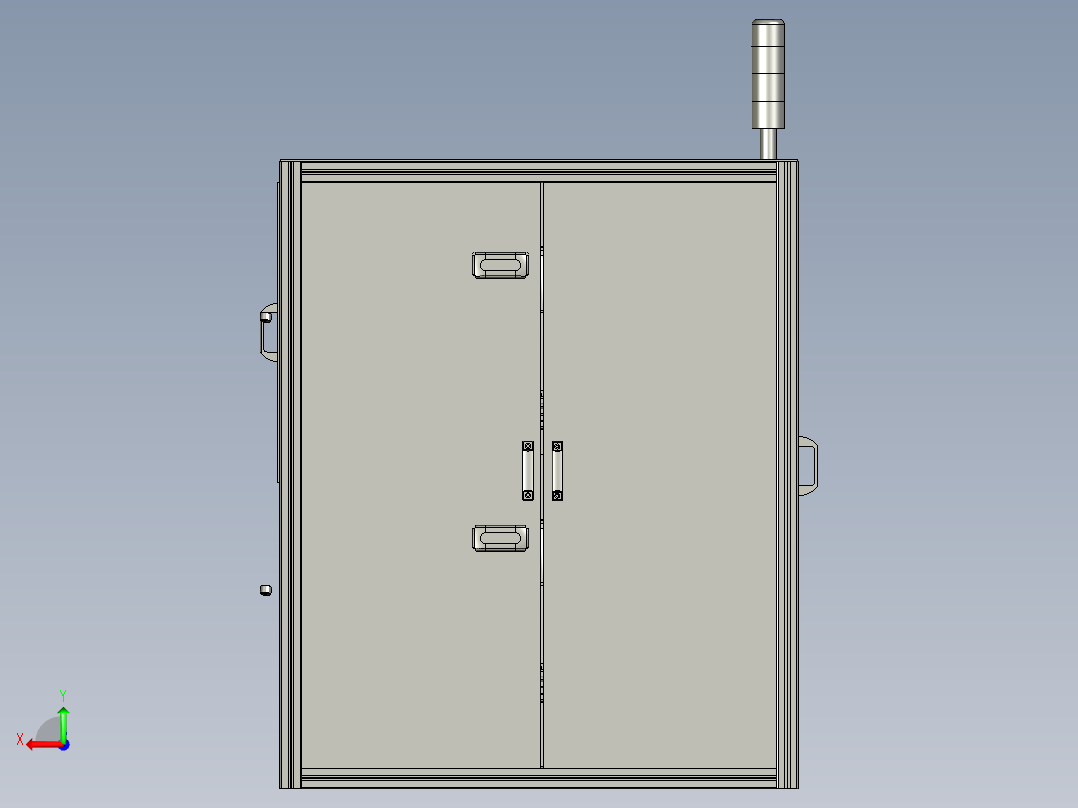 相机拍照非标检测设备后视图