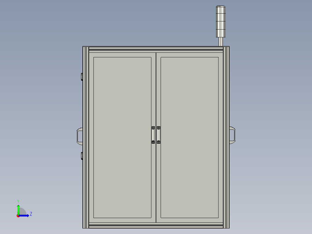 相机拍照非标检测设备左视图