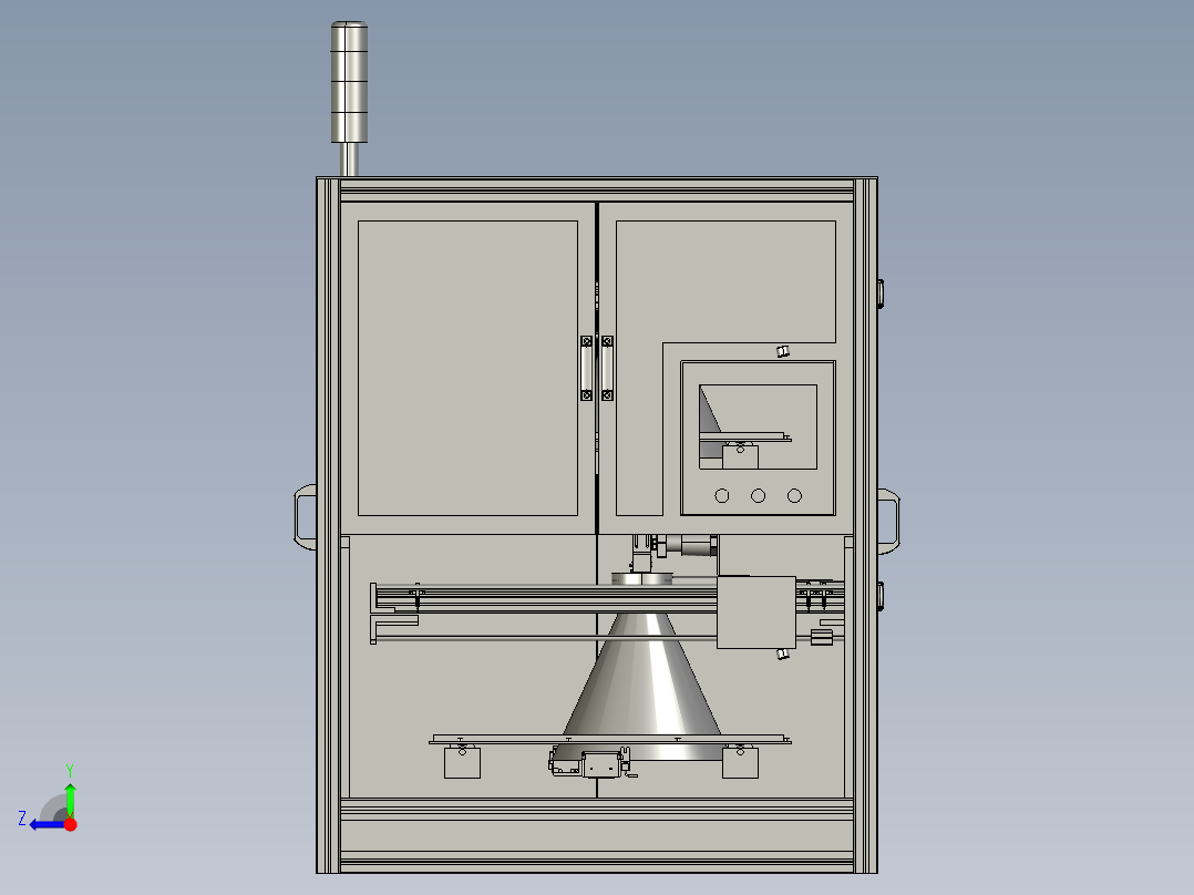 相机拍照非标检测设备右视图