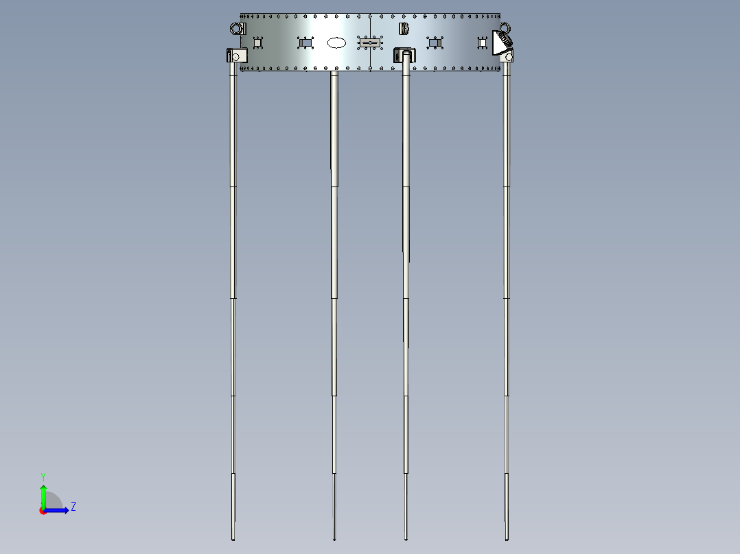 东方红一号卫星左视图