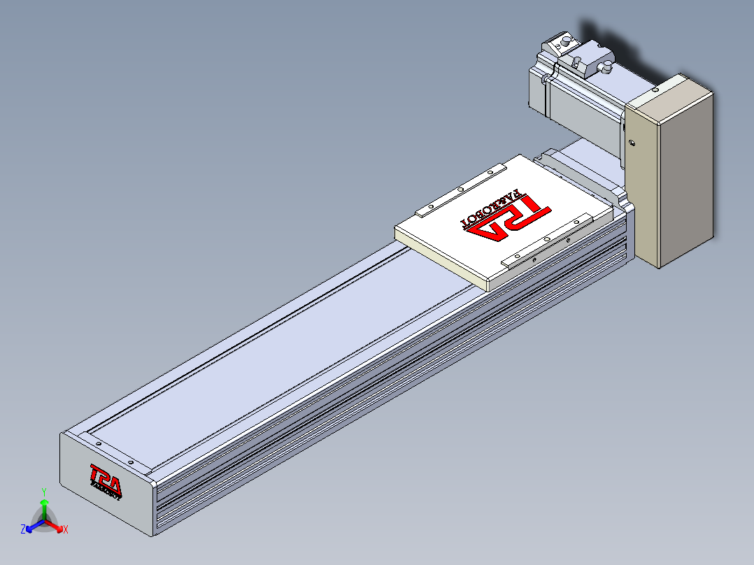 同步带全封闭直线模组TPA-HCB-110D-90-L350-LU-Y-P40-N3