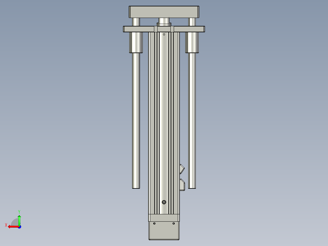 12VZ电动缸-VZ6D-S250-BD后视图