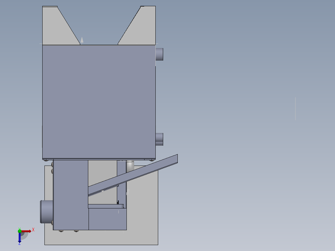 油水分离solid works俯视图