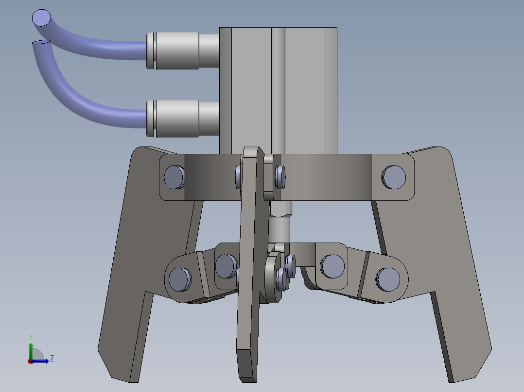 机械爪 3D图纸 (42)左视图