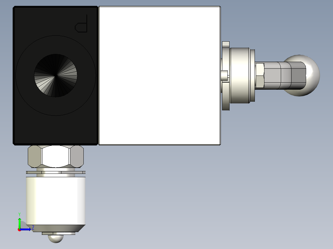 霍尼韦尔测试阀HON 914左视图