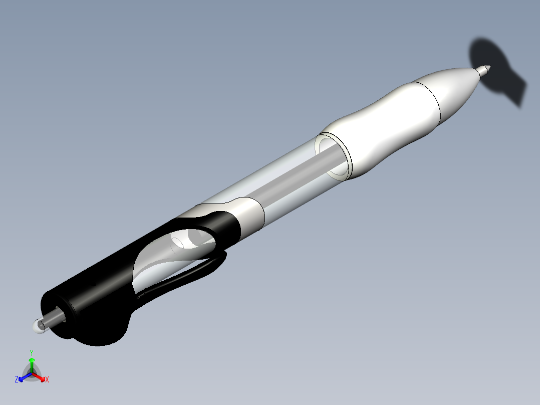 inventor<span style='color: red'>圆珠笔</span>模型