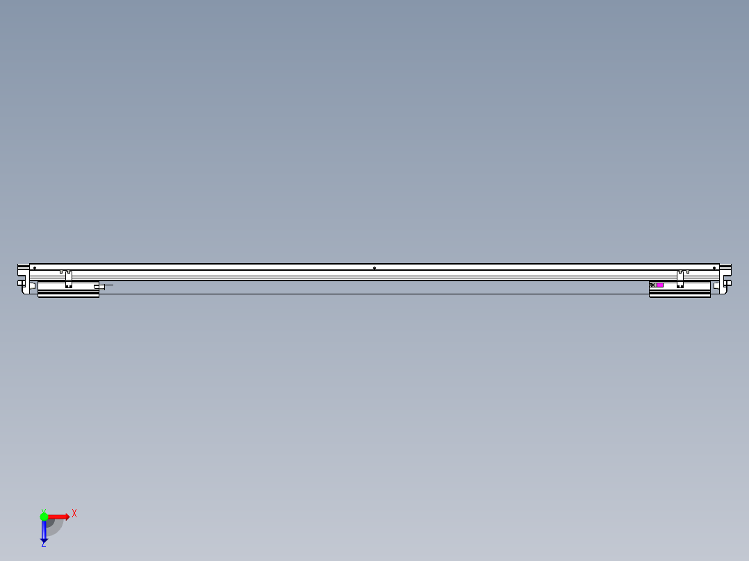 威洛博VL系列3d模型模组2VL22H2Y-S1600俯视图