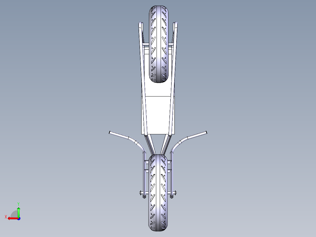 电动自行车 摩托车 (4)后视图