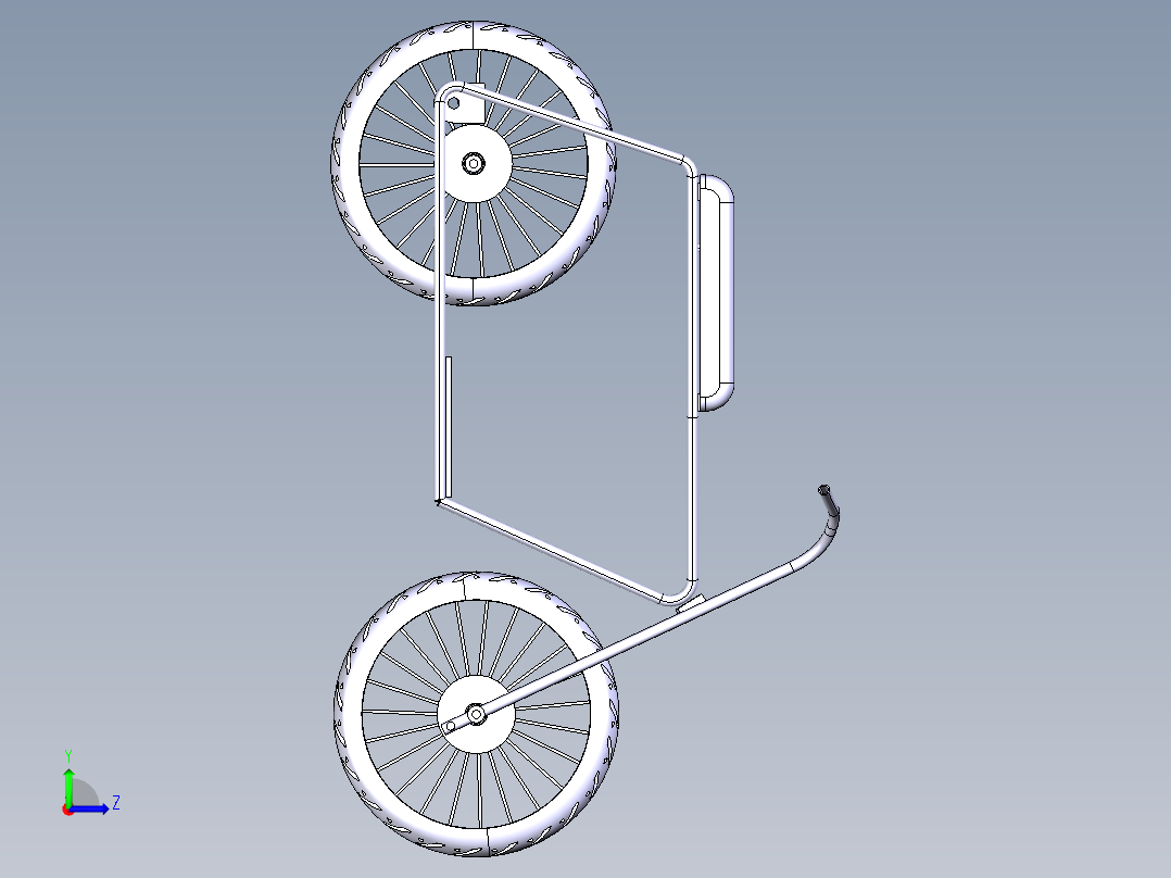 电动自行车 摩托车 (4)左视图