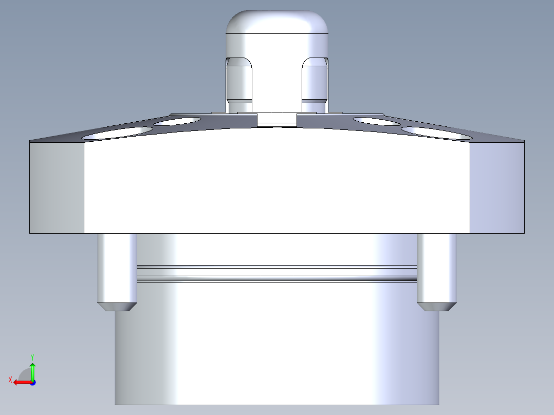 KOSMEKSFK2130-G多系列多零件图纸模型后视图