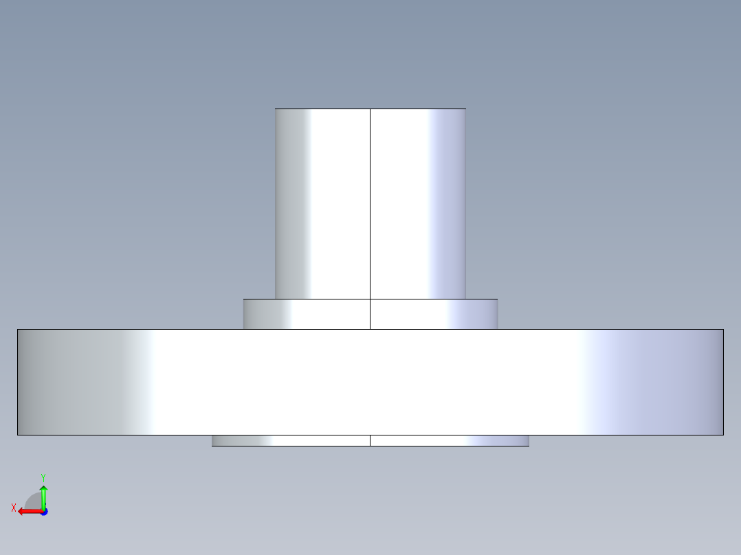 聚氯乙烯配件28-Sch80_Flange Vanstone_SPIG_856-007_0.75in后视图