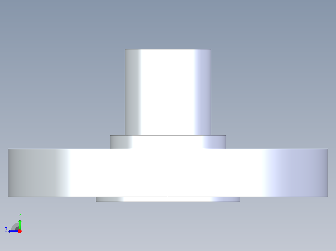 聚氯乙烯配件28-Sch80_Flange Vanstone_SPIG_856-007_0.75in右视图