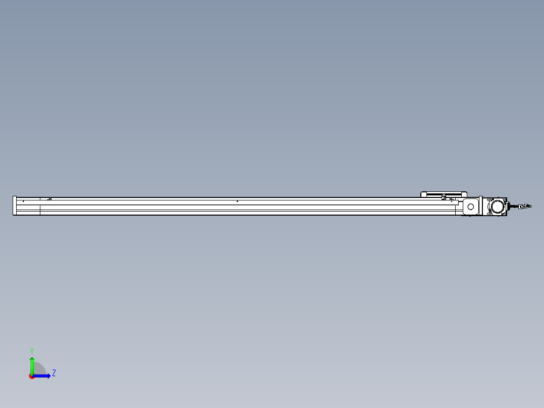 威洛博LB.GB同步带传动--欧规系列LB6A-L65-S1400-BL左视图
