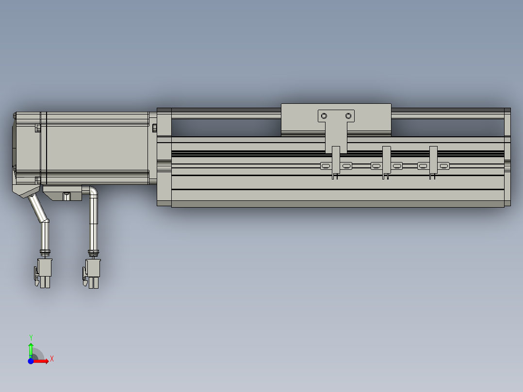 东锦丝杆传动-直线滑台模组DH85-C-L10-S50-BC-P400W-C3前视图