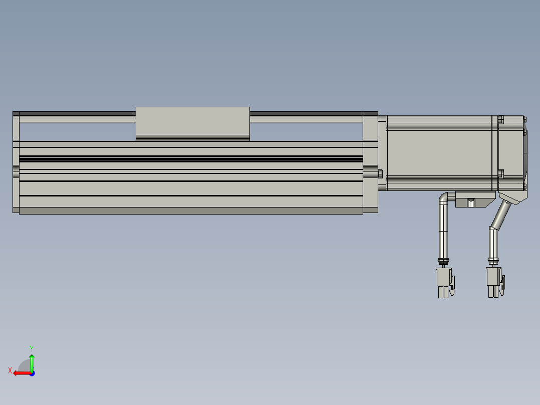 东锦丝杆传动-直线滑台模组DH85-C-L10-S50-BC-P400W-C3后视图