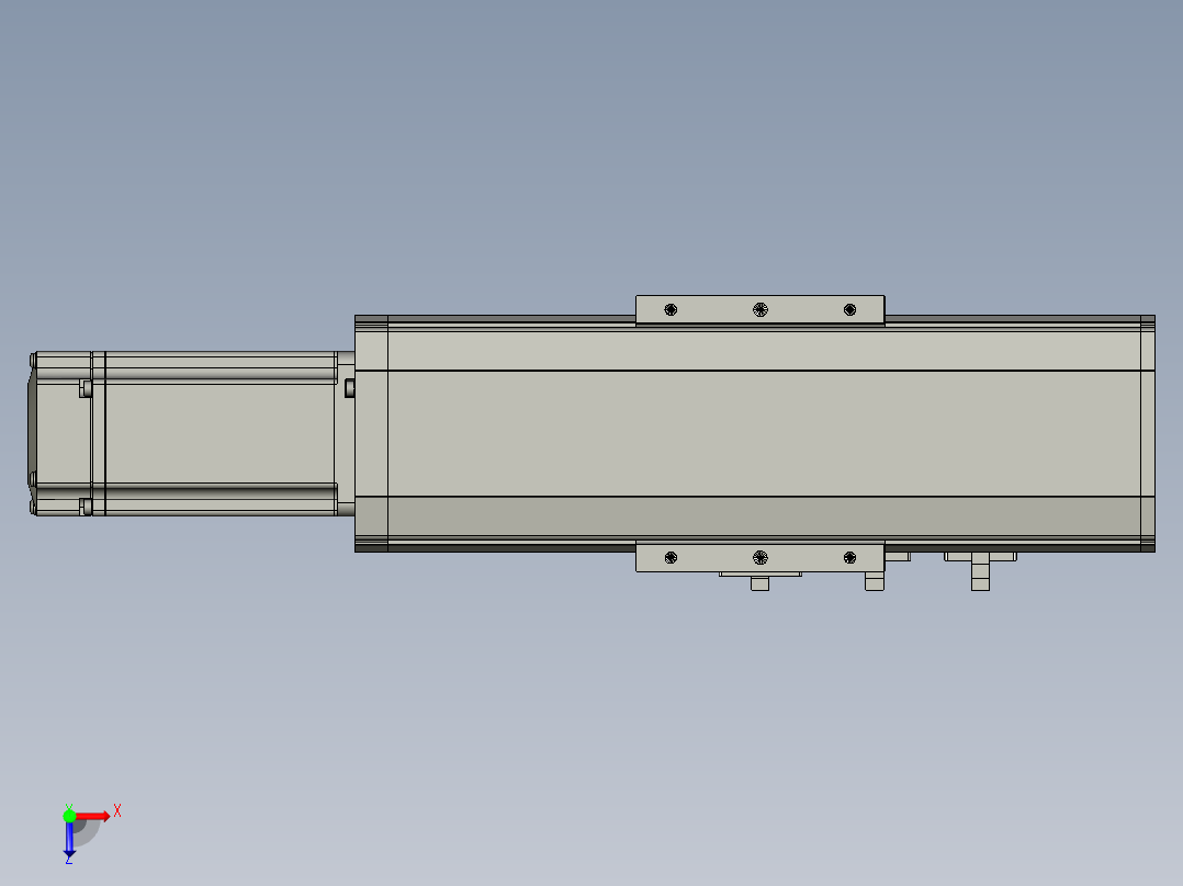 东锦丝杆传动-直线滑台模组DH85-C-L10-S50-BC-P400W-C3俯视图