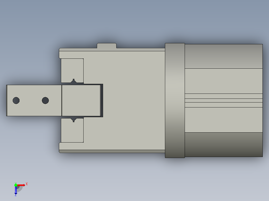 普通气爪PH01K-100俯视图