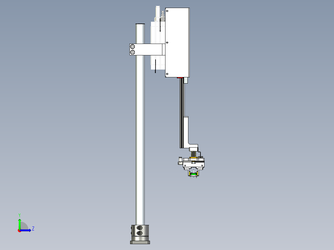 机械爪N型气动左视图