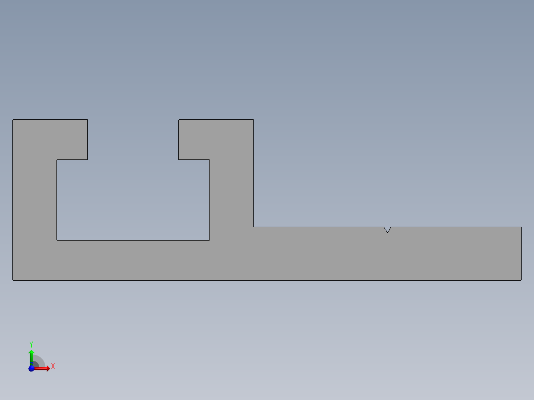 传感器通用安装型材-怡合达型号-ATS05-619-L200 自由添加安装孔加工前视图