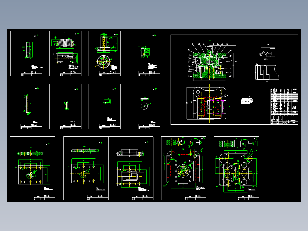 垫板冲压工艺及模具设计【全套14张CAD图】