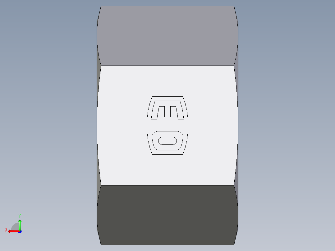 卡套式工业通用硬管接头EO_Nut_EO_24__Cone_end_M16SCFX后视图