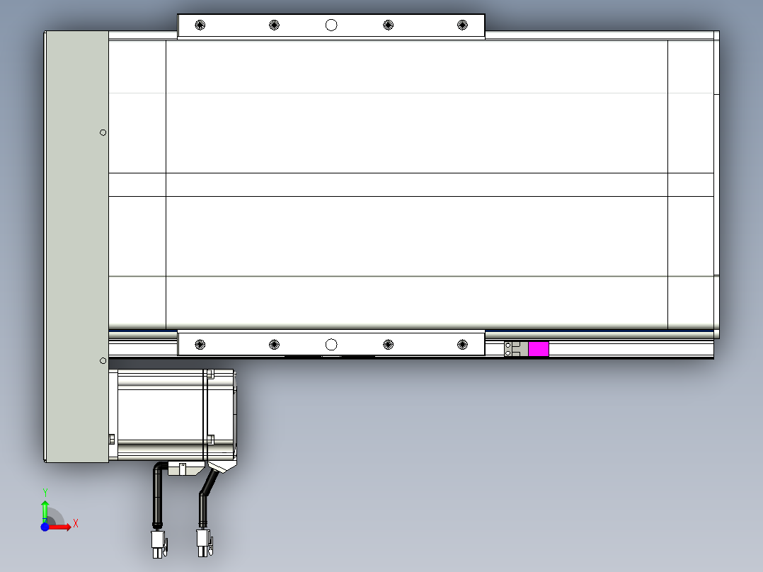 VF丝杆传动-一般环境VF27-Lxx-C-S150-BL-ZP75-C3前视图