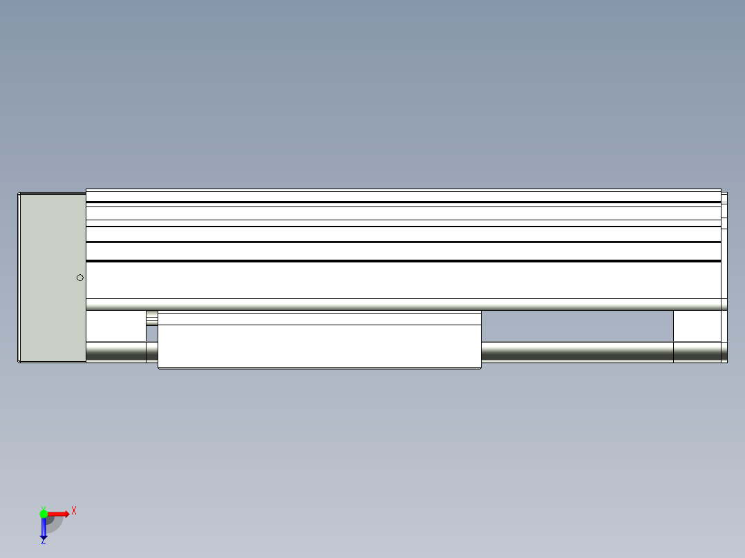 VF丝杆传动-一般环境VF27-Lxx-C-S150-BL-ZP75-C3俯视图