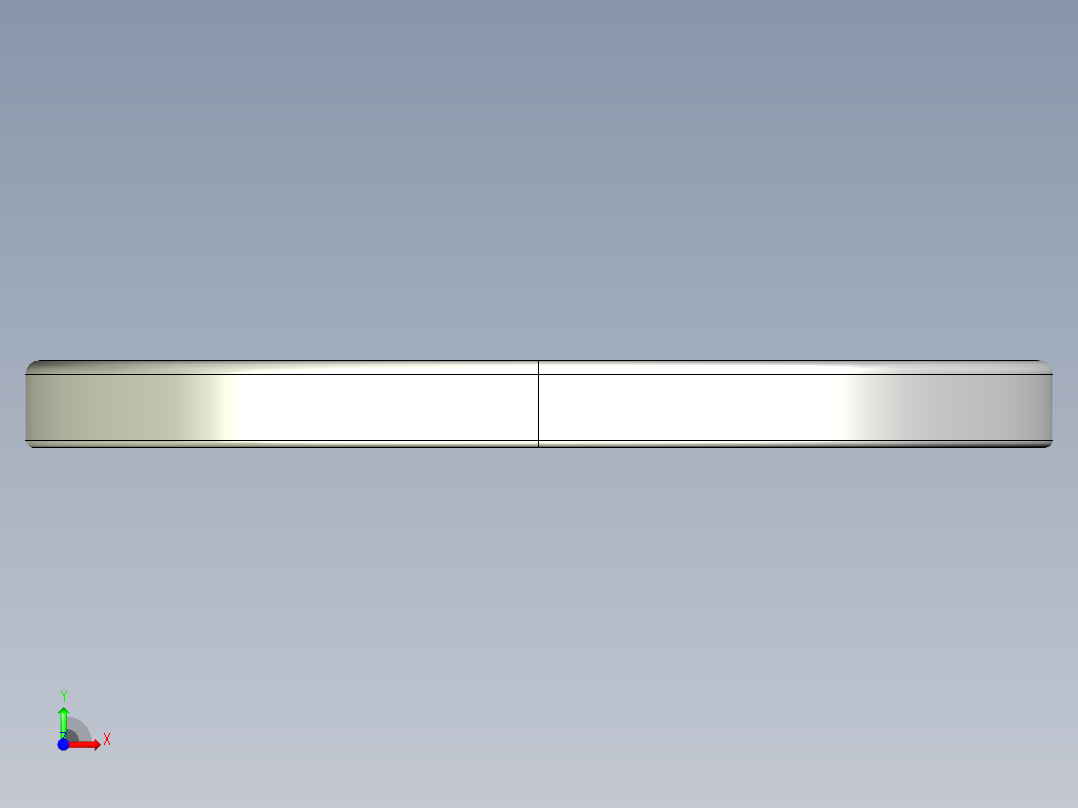 紧固件-STEP 0.2500 Flat Washer前视图