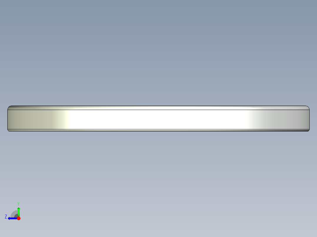 紧固件-STEP 0.2500 Flat Washer右视图