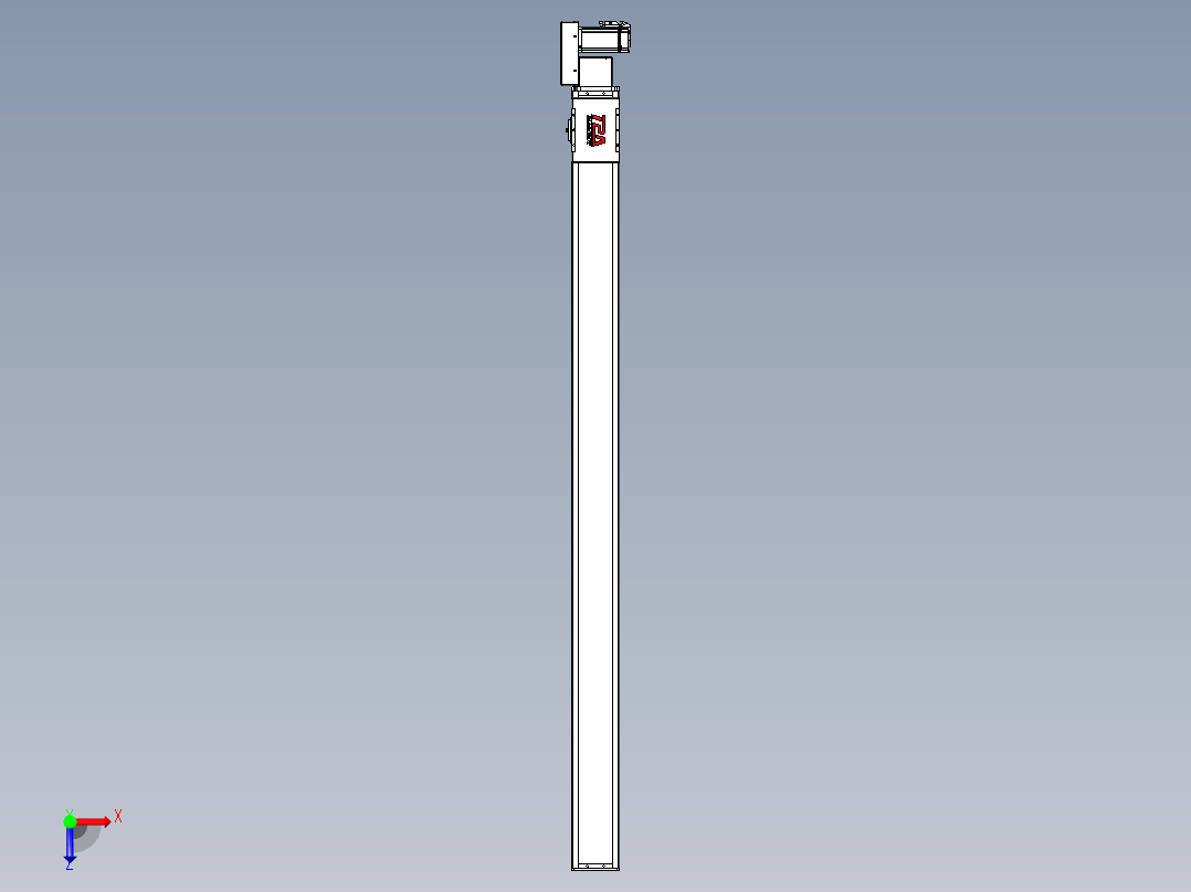 同步带全封闭直线模组TPA-HCB-110D-90-L1600-MR-C-P40-N3俯视图