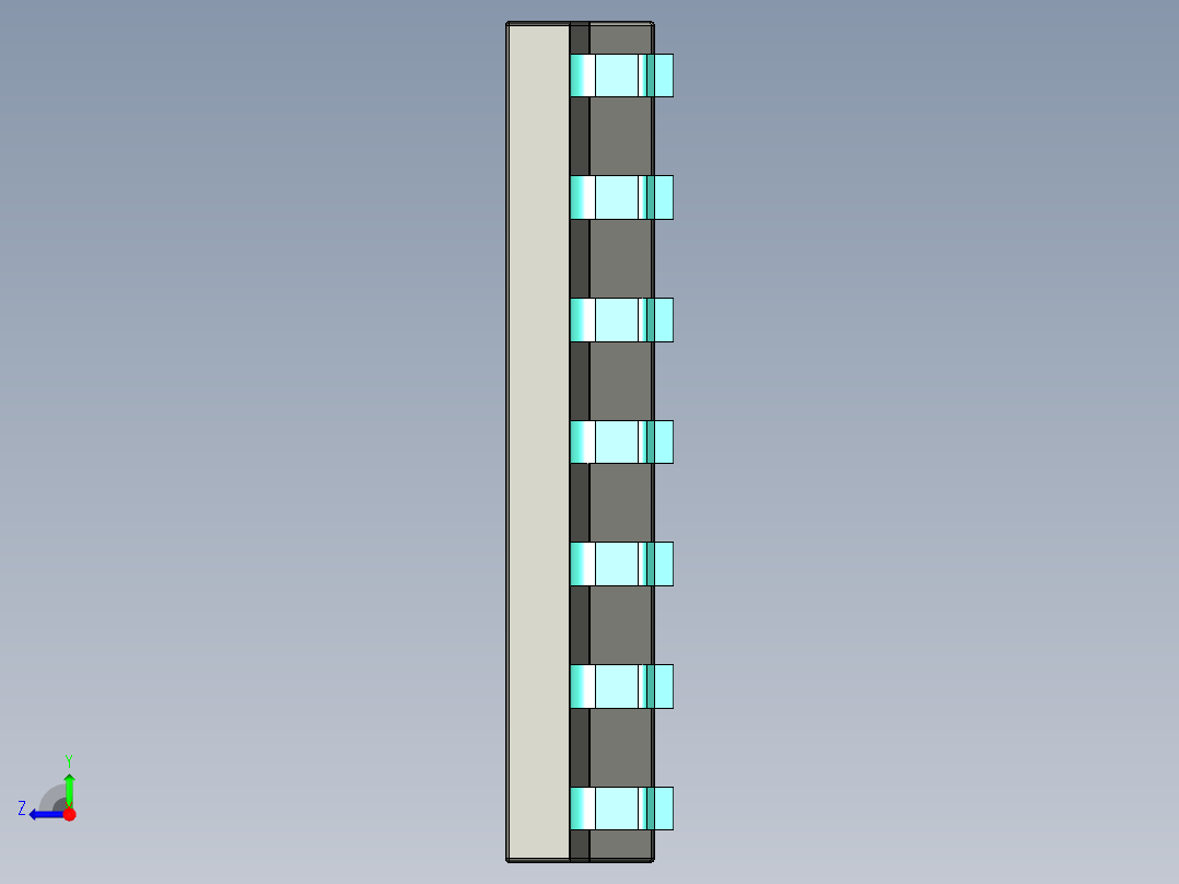 元器件3D封装SOIC1441右视图