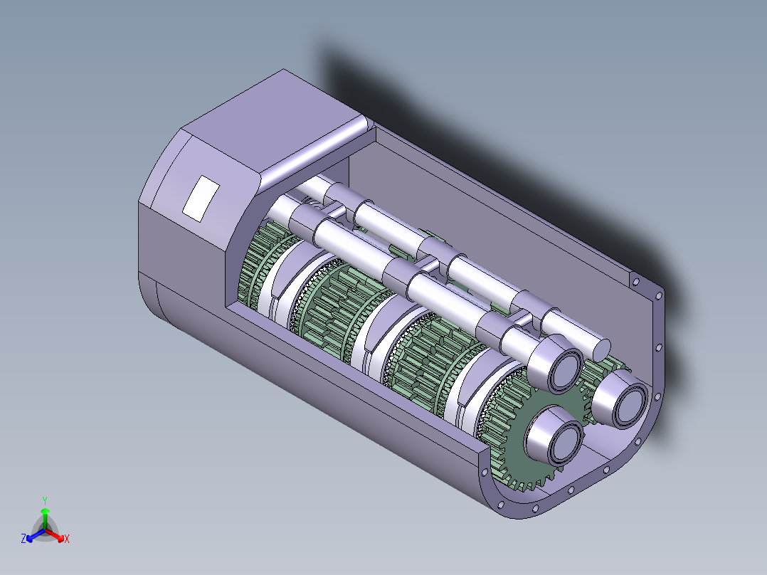 MK1序列式<span style='color: red'>变速箱</span>内部结构