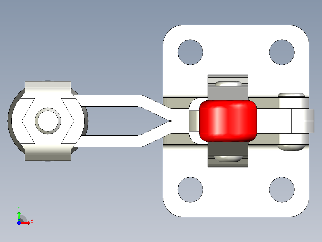 垂直式夾鉗SSP(C)-3D多系列多零件图纸模型前视图