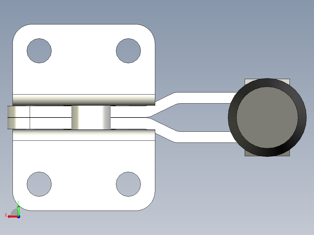 垂直式夾鉗SSP(C)-3D多系列多零件图纸模型后视图