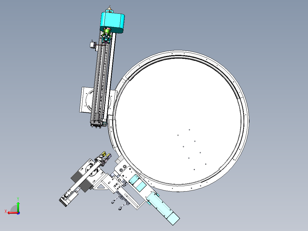 蜂巢式存储料仓sw18可编辑后视图