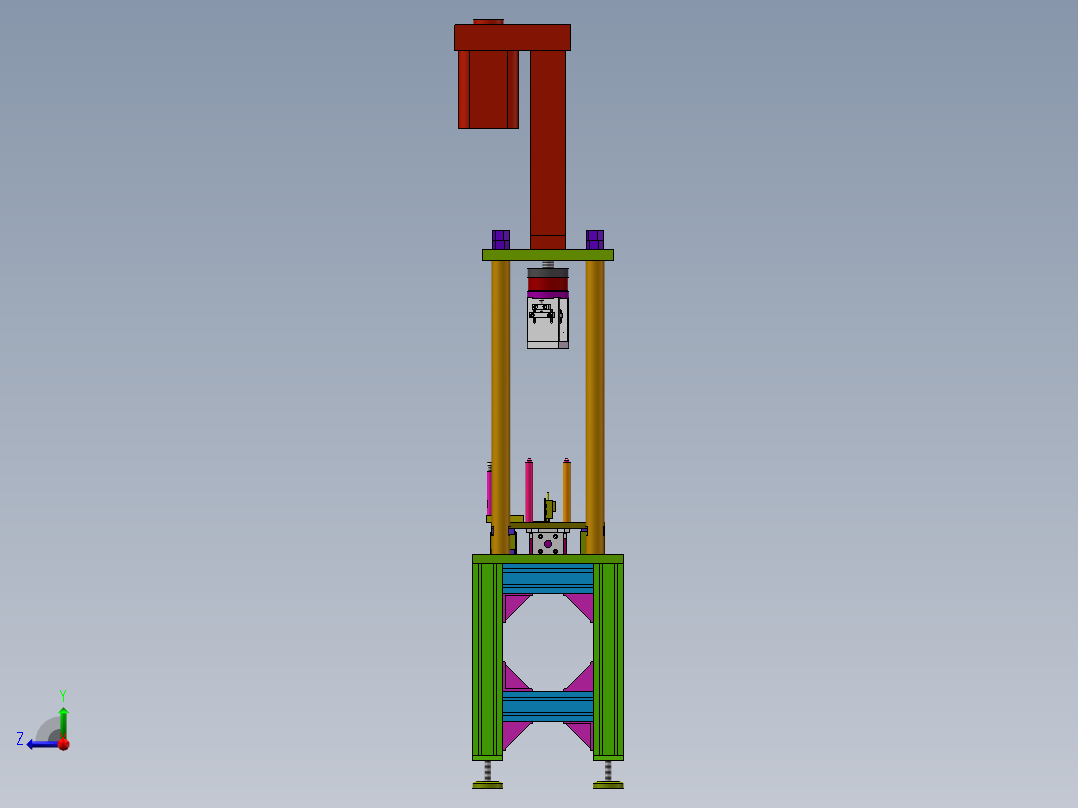 电机转子压入机sw18可编辑右视图
