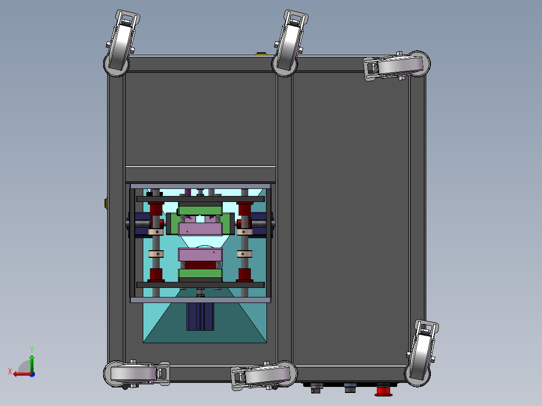 小零件打包机捆包机sw18可编辑后视图