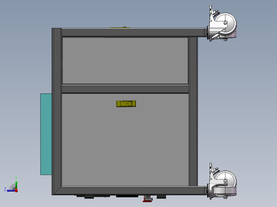 小零件打包机捆包机sw18可编辑右视图