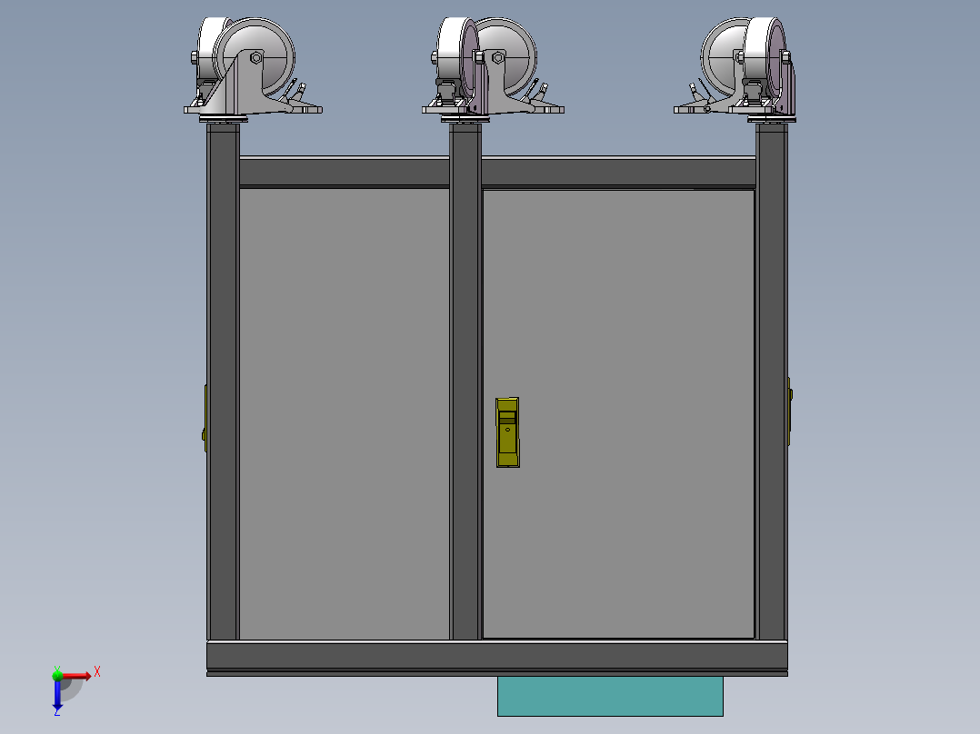 小零件打包机捆包机sw18可编辑俯视图