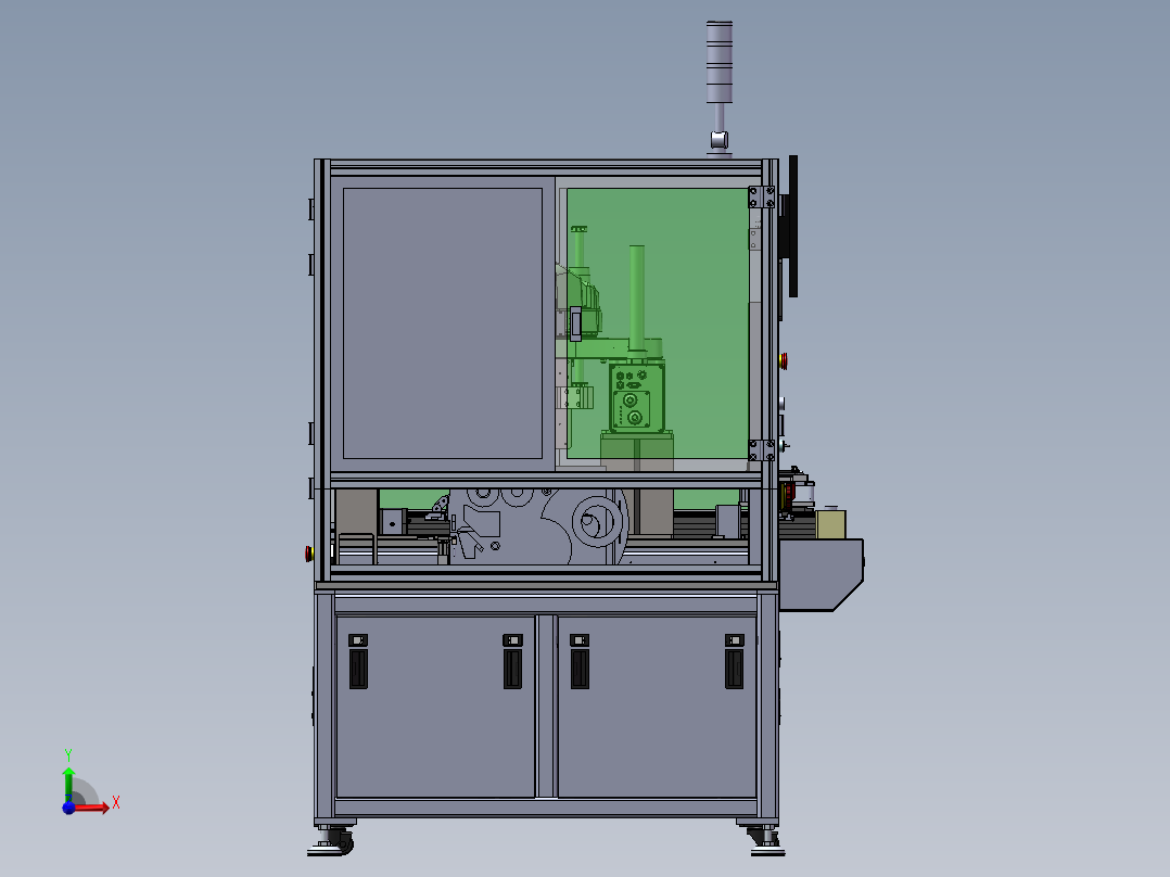 机器人锁螺丝机（sw22可编辑+工程图）前视图