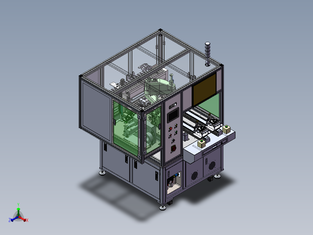 机器人锁螺丝机（sw22可编辑+工程图）正等轴测图
