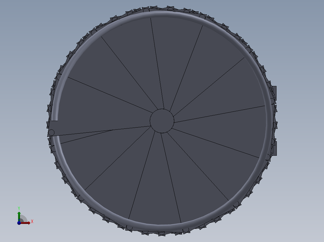 Thang Xoan螺旋楼梯简易模型3D图纸 Solidworks设计前视图