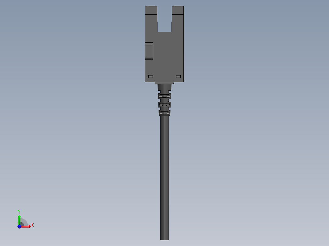欧姆龙6系槽型光电（常用）导线引出型2M-EE-SX672-WR前视图